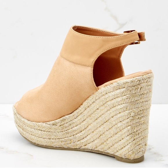 1 LEFT!!! NWT. Malibu peach Espadrilles wedge - Picture 7 of 8
